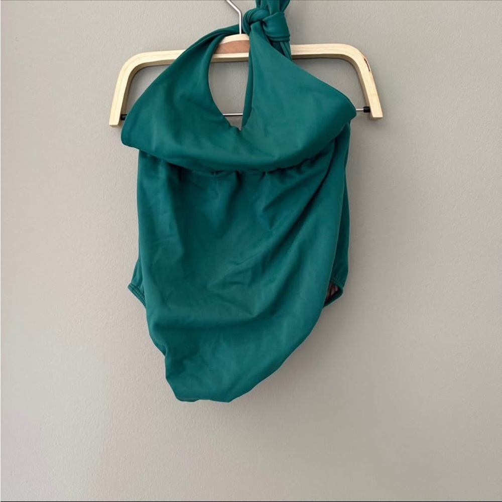 Kortni Jeane Green Bubble Swimsuit